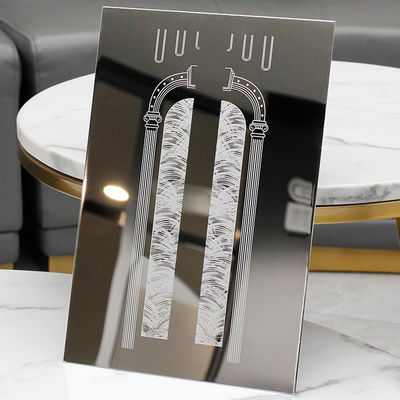 Feuille de l'acier inoxydable 304 pour la décoration gravée à l'eau-forte de miroir de porte d'ascenseur