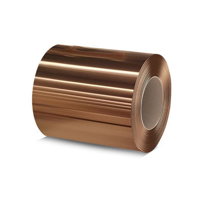 Feuille d'acier inoxydable de couleur de Rose Gold PVD du SUS 201 dans la bobine
