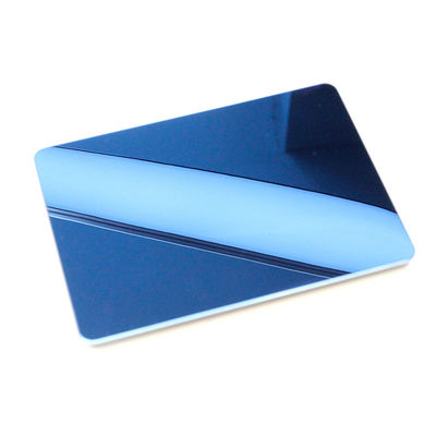 Couleur bleu saphir miroir en acier inoxydable