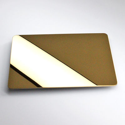 Aisi 201 feuille Rose Gold Color d'acier inoxydable de miroir de l'or 304 410 430 4X8