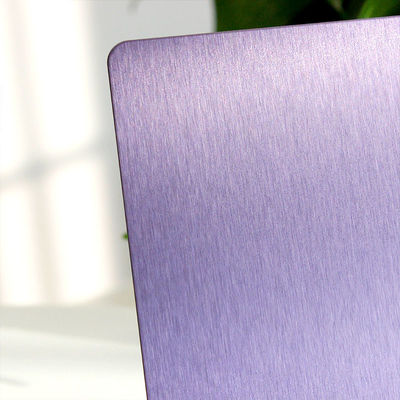 304 Plaque d'acier inoxydable décoratif brossé Violets NO.4 Panneau en acier inoxydable