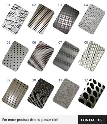 Feuille perforée souple d'acier inoxydable pour la construction industrielle