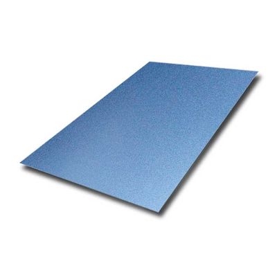 Finition épaisse d'AFP de feuille de Sandbleasting de l'acier inoxydable 4x8 de la couleur 0.8MM de bleu de ciel