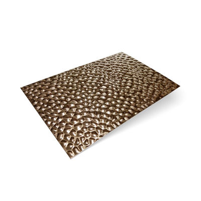 Grade 304 2B/BA finition 0,8 mm Épaisseur ondulée Honeycomb texture en acier inoxydable plaque métallique sans soudure