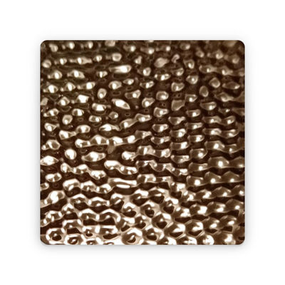 SUS 304 316 316L étiquetage en acier inoxydable ondes d'eau et motifs de nid d'abeille texture 3d en acier inoxydable
