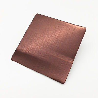 4X10 la couleur de l'or PVD a plaqué la feuille décorative de l'acier inoxydable 316 1,2 millimètres profondément