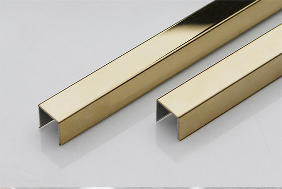 Équilibre en U 0.5mm~3mm de miroir de l'équilibre 20mm de tuile d'acier inoxydable de l'or 316 épais