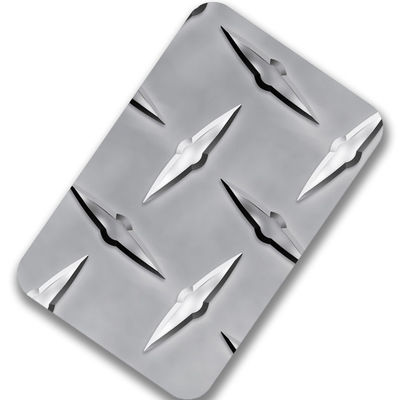 Feuille à carreaux d'acier inoxydable du plat de plancher d'acier inoxydable d'ASME SS410 3mm