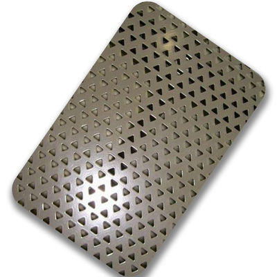 Solides solubles 430 1.5mm 2mm ont perforé le trou rond Grand Metal de feuille d'acier inoxydable