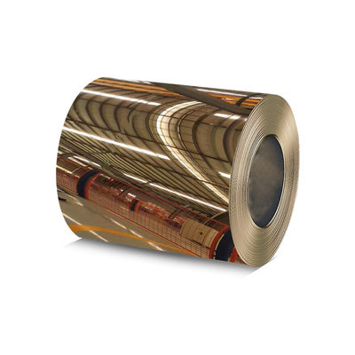 Bon prix L'or de miroir a poli la bobine 316 d'acier inoxydable de couleur 304 1.45mm en ligne