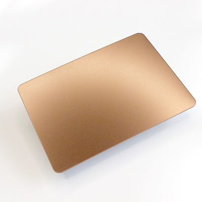 Bon prix feuille Rose Gold Bead Blasted Sandblasted de l'acier inoxydable 304 de 0.6mm 0.8mm en ligne