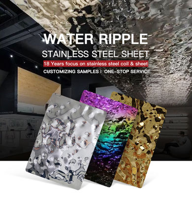 Bon prix JIS a embouti la feuille d'acier inoxydable d'ondulation de l'eau pour des panneaux de plafond de murs de salle à manger en ligne