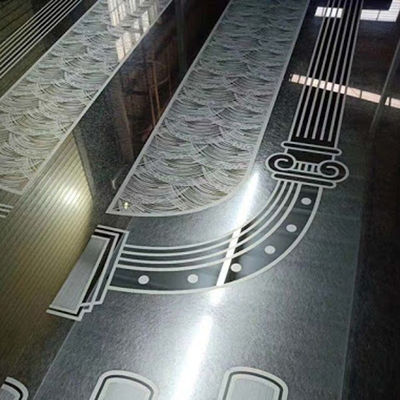 Bon prix 304 panneaux de mur gravés à l'eau-forte de feuille d'acier inoxydable d'ascenseur de modèle de miroir 1219x2438mm en ligne