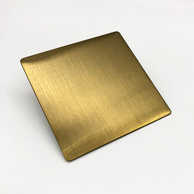 Bon prix L'or de JIS PVD a plaqué la feuille balayée 2mm d'acier inoxydable plaque d'acier inoxydable de 304 déliés en ligne