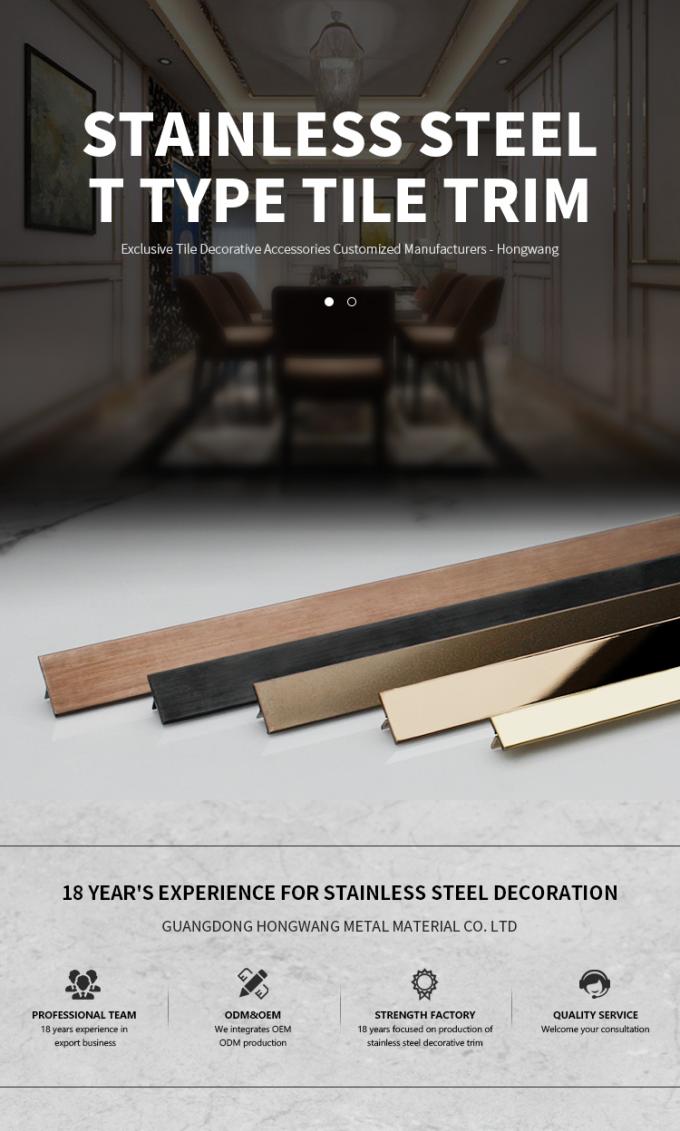 201 304 équilibres ou bandes affilants de plancher d'acier inoxydable d'aperçu gratuit pour la décoration de plancher ou de mur