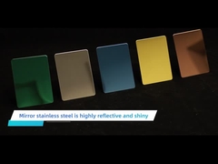 201 304 316 feuille décorative d'acier inoxydable de miroir de la couleur 8k pour des ventes en gros