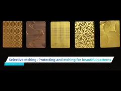 feuille décorative d'acier inoxydable de couleur du pvd 201 304 gravant à l'eau-forte la finition pour des projets de construction