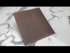 le laiton en bronze antique d'en cuivre de couleur de feuille décorative d'acier inoxydable de 0.03mm a enduit plaqué
