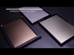 La perle de sablage a soufflé des solides solubles finissent le bord décoratif de moulin de tôle d'acier inoxydable