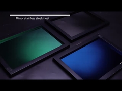Customize a coloré les feuilles décoratives d'acier inoxydable de miroir