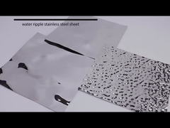 feuille solides solubles 201 d'acier inoxydable d'ondulation de l'eau plat décoratif 304 en métal