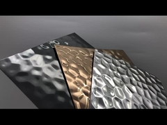 Feuille d'acier inoxydable décorative 4x8 de panneau de marteau de conception de la plaque d'acier inoxydable d'ondulation de l'eau 4x8