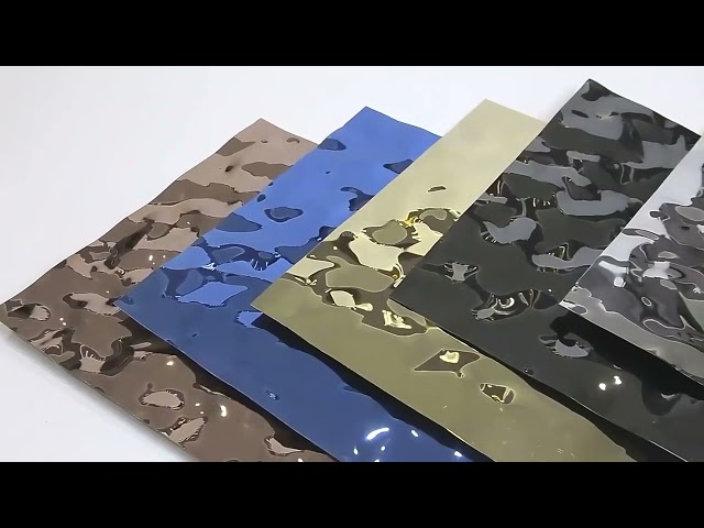 Vidéos d'entreprise Environ 304 316 Decorative Stainless Steel Sheet PVD Color Coating SS Sheet