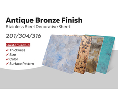 Plaque d'acier inoxydable antique 201 304 316 d'acier inoxydable