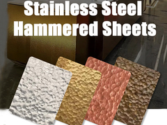 Personnaliser la feuille en acier inoxydable martelée à la main 304 316 Texturé feuille de métal
