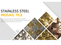 201 304 316 Carreaux de mosaïque métallique décoratif Carreaux de mosaïque en acier inoxydable